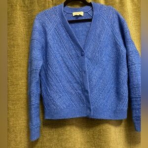 Sezane Eya Electric Blue Cardigan